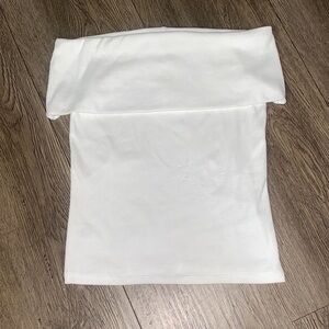 LOFT White Off-Shoulder Top